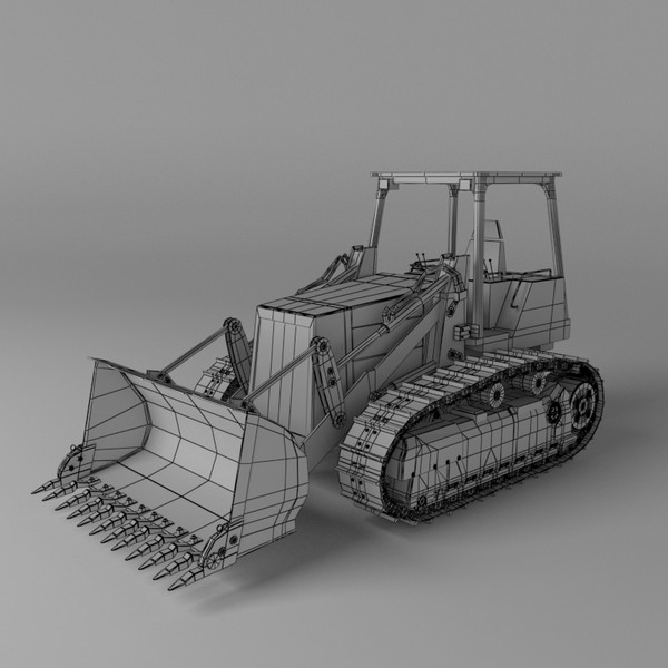 track loader industrial vehicles max - Track loader 03 by 3DRivers... by 3DRivers